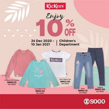 Kickers-10-off-Promo-at-SOGO-350x350 - Apparels Fashion Accessories Fashion Lifestyle & Department Store Johor Kuala Lumpur Promotions & Freebies Selangor 