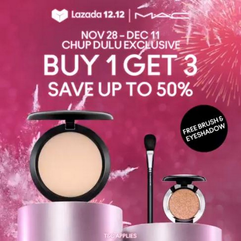 28 Nov 11 Dec 2020 MAC Cosmetics 12.12 Pre Sale on Lazada