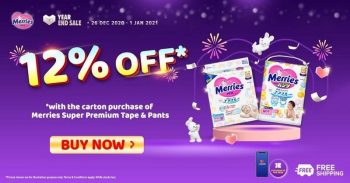 Merries-12-off-Promo-on-Lazada-350x183 - Baby & Kids & Parenting Babycare Johor Kedah Kelantan Kuala Lumpur Melaka Negeri Sembilan Online Store Pahang Penang Perak Perlis Promotions & Freebies Putrajaya Sabah Sarawak Selangor Terengganu 