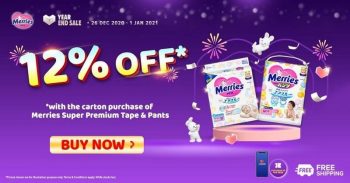 Merries-12-off-Promo-on-Lazada-350x183 - Baby & Kids & Toys Babycare Johor Kedah Kelantan Kuala Lumpur Melaka Negeri Sembilan Online Store Pahang Penang Perak Perlis Promotions & Freebies Putrajaya Sabah Sarawak Selangor Terengganu 