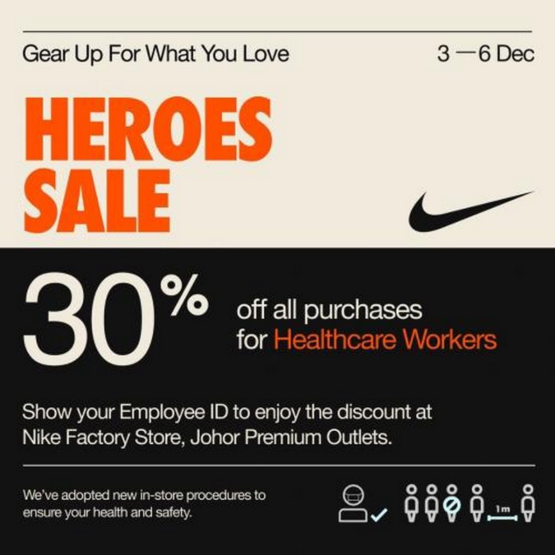 Nike Factory Store Heroes Sale at Johor 