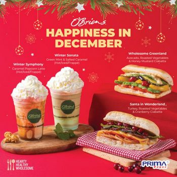 OBriens-Happiness-In-December-Promo-350x350 - Beverages Food , Restaurant & Pub Johor Kedah Kelantan Kuala Lumpur Melaka Negeri Sembilan Pahang Penang Perak Perlis Promotions & Freebies Putrajaya Sabah Sarawak Selangor Terengganu 