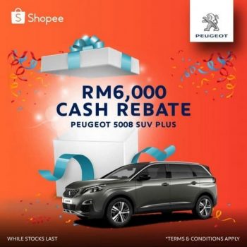 Peugeot-Csh-Rebate-Promo-at-Shopee-350x350 - Automotive Johor Kedah Kelantan Kuala Lumpur Melaka Negeri Sembilan Others Pahang Penang Perak Perlis Promotions & Freebies Putrajaya Sabah Sarawak Selangor Terengganu 