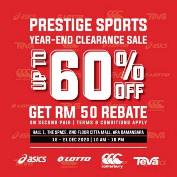 Prestige-Sports-Year-End-Clearance-Sale-350x350 - Apparels Fashion Accessories Fashion Lifestyle & Department Store Selangor Warehouse Sale & Clearance in Malaysia 