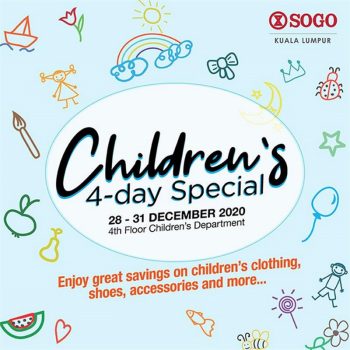 SOGO-Childrens-4-Day-Special-350x350 - Kuala Lumpur Promotions & Freebies Selangor Supermarket & Hypermarket 