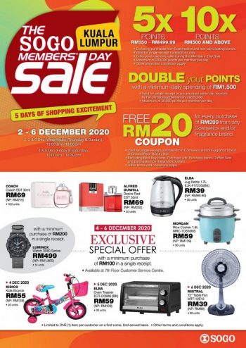 SOGO-Members-Day-Sale-Catalogue-350x494 - Kuala Lumpur Promotions & Freebies Selangor Supermarket & Hypermarket 