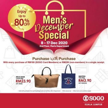 SOGO-Mens-December-Sale-350x350 - Fashion Accessories Fashion Lifestyle & Department Store Kuala Lumpur Malaysia Sales Selangor Supermarket & Hypermarket 
