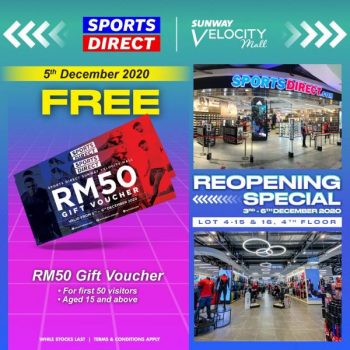 Sports-Direct-Opening-Promotion-at-Sunway-Velocity-2-350x350 - Apparels Fashion Accessories Fashion Lifestyle & Department Store Footwear Kuala Lumpur Promotions & Freebies Selangor Sportswear 