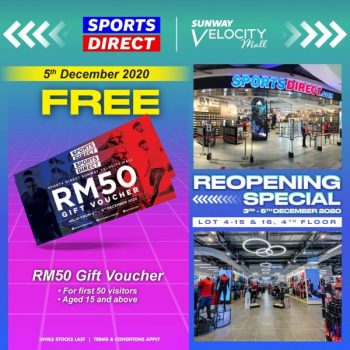 Sports-Direct-Opening-Promotion-at-Sunway-Velocity-2-350x350 - Apparels Fashion Accessories Fashion Lifestyle & Department Store Footwear Kuala Lumpur Promotions & Freebies Selangor Sportswear 