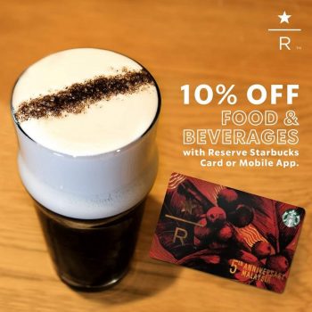 Starbucks-10-off-Promo-350x350 - Beverages Food , Restaurant & Pub Johor Kedah Kelantan Kuala Lumpur Melaka Negeri Sembilan Pahang Penang Perak Perlis Promotions & Freebies Putrajaya Sabah Sarawak Selangor Terengganu 