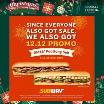 Subway-12.12-December-Promo-Subang-Parade-350x350 - Beverages Food , Restaurant & Pub Promotions & Freebies Selangor 