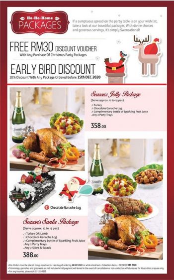 Swensens-Christmas-Family-Package-Promotion-350x562 - Beverages Food , Restaurant & Pub Kuala Lumpur Promotions & Freebies Selangor 