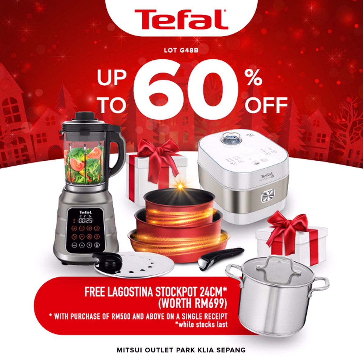 TEFAL - Apparels Bags Eyewear Fashion Accessories Fashion Lifestyle & Department Store Footwear Handbags Kuala Lumpur Lingerie Luggage Maternity Outdoor Sports Putrajaya Selangor Shopping Malls Sports,Leisure & Travel Sportswear Sunglasses Swimwear Underwear Wallets Warehouse Sale & Clearance in Malaysia Watches Wedding 