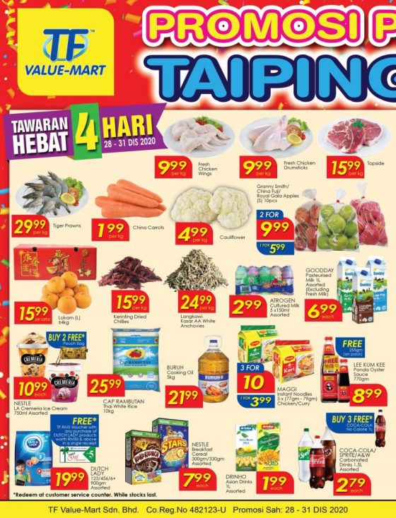 28-31 Dec 2020: TF Value-Mart Opening Promotion at Taiping ...