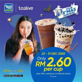 Tealive-Christmas-Promotion-with-Touch-n-Go-350x350 - Beverages Food , Restaurant & Pub Johor Kedah Kelantan Kuala Lumpur Melaka Negeri Sembilan Pahang Penang Perak Perlis Promotions & Freebies Putrajaya Sabah Sarawak Selangor Terengganu 