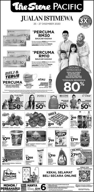 The-Store-and-Pacific-Hypermarket-Christmas-Promotion-307x625 - Johor Kedah Kelantan Kuala Lumpur Melaka Negeri Sembilan Pahang Penang Perak Perlis Promotions & Freebies Putrajaya Sabah Sarawak Selangor Supermarket & Hypermarket Terengganu 