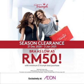 Triumph-Season-Clearance-Sale-at-AEON-350x350 21 Dec 2020-3 Jan 2021: Triumph Season Clearance Sale at AEON