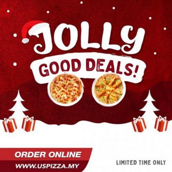 US-Pizza-Christmas-Jolly-Good-Deals-Promotion-350x350 - Beverages Food , Restaurant & Pub Johor Kedah Kelantan Kuala Lumpur Melaka Negeri Sembilan Online Store Pahang Penang Perak Perlis Pizza Promotions & Freebies Putrajaya Sabah Sarawak Selangor Terengganu 