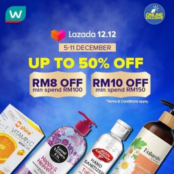 Watsons-12.12-Sale-on-Lazada-350x350 - Beauty & Health Cosmetics Health Supplements Johor Kedah Kelantan Kuala Lumpur Malaysia Sales Melaka Negeri Sembilan Online Store Pahang Penang Perak Perlis Personal Care Putrajaya Sabah Sarawak Selangor Terengganu 