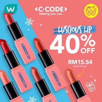 Watsons-Online-C.Code-Luscious-Lip-Sale-350x349 - Beauty & Health Cosmetics Health Supplements Johor Kedah Kelantan Kuala Lumpur Malaysia Sales Melaka Negeri Sembilan Pahang Penang Perak Perlis Personal Care Putrajaya Sabah Sarawak Selangor Terengganu 