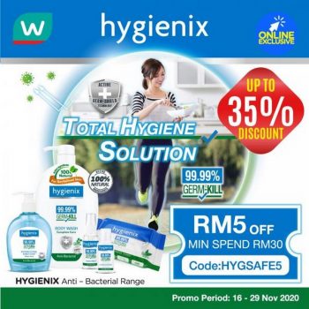Watsons-Online-Hygienix-Promotion-350x350 - Beauty & Health Health Supplements Johor Kedah Kelantan Kuala Lumpur Melaka Negeri Sembilan Pahang Penang Perak Perlis Personal Care Promotions & Freebies Putrajaya Sabah Sarawak Selangor Skincare Terengganu 