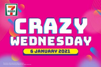 7-Eleven-Crazy-Wednesday-Promotion-1-350x232 - Johor Kedah Kelantan Kuala Lumpur Melaka Nationwide Negeri Sembilan Pahang Penang Perak Perlis Promotions & Freebies Putrajaya Sabah Sarawak Selangor Supermarket & Hypermarket Terengganu 