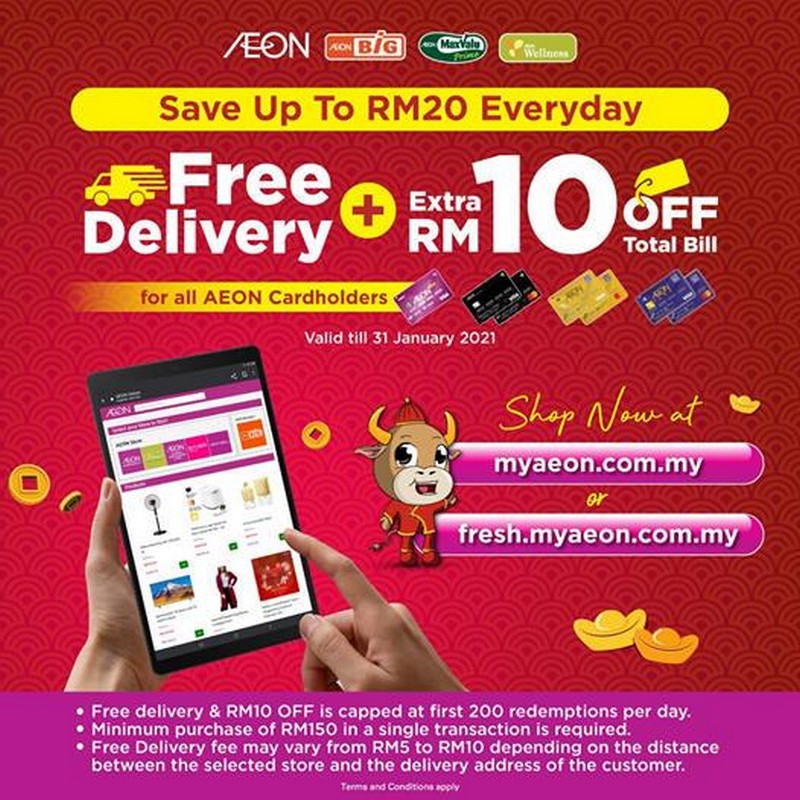 Aeon fresh free delivery