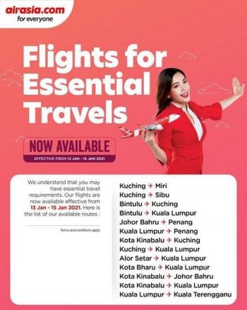 AirAsia-Domestic-Flights-for-Essential-Promo-350x438 - Air Fare Johor Kedah Kelantan Kuala Lumpur Melaka Negeri Sembilan Online Store Pahang Penang Perak Perlis Promotions & Freebies Putrajaya Sabah Sarawak Selangor Sports,Leisure & Travel Terengganu Travel Packages 