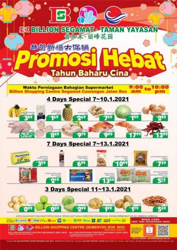 BILLION-Chinese-New-Year-Promotion-at-Segamat-Taman-Yayasan-350x495 - Johor Promotions & Freebies Supermarket & Hypermarket 