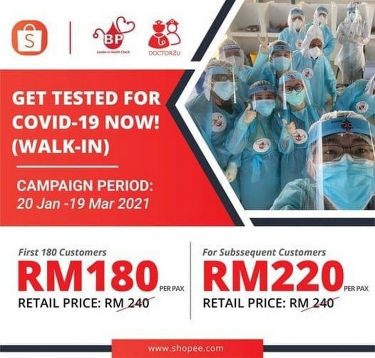 20 Jan-19 Mar 2021: BP Healthcare Group Covid-19 Screening Promo on