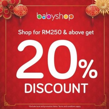 Babyshop-20-Discount-Promo-350x350 - Baby & Kids & Parenting Babycare Johor Kedah Kelantan Kuala Lumpur Melaka Negeri Sembilan Online Store Pahang Penang Perak Perlis Promotions & Freebies Putrajaya Sabah Sarawak Selangor Terengganu 