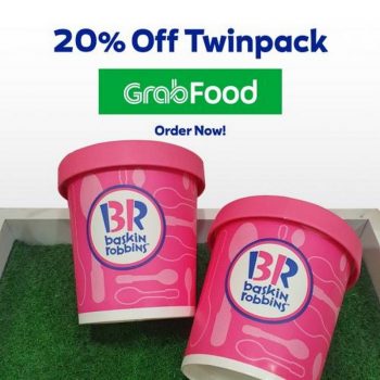 Baskin-Robbins-Twinpack-Promotion-on-GrabFood-350x350 - Beverages Food , Restaurant & Pub Johor Kedah Kelantan Kuala Lumpur Melaka Negeri Sembilan Online Store Pahang Penang Perak Perlis Promotions & Freebies Putrajaya Sabah Sarawak Selangor Terengganu 