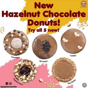 Big-Apple-New-Hazelnut-Chocolate-Donuts-Promo-350x350 - Beverages Food , Restaurant & Pub Johor Kedah Kelantan Kuala Lumpur Melaka Negeri Sembilan Pahang Penang Perak Perlis Promotions & Freebies Putrajaya Sabah Sarawak Selangor Terengganu 