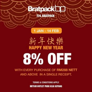 Bratpack-CNY-Sale-at-Mitsui-Outlet-Park-350x350 - Bags Fashion Accessories Fashion Lifestyle & Department Store Malaysia Sales Selangor 