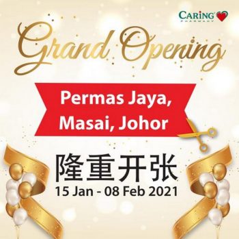 Caring-Pharmacy-Opening-Promotion-at-Permas-Jaya-Masai-350x349 - Beauty & Health Health Supplements Johor Personal Care Promotions & Freebies 