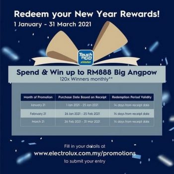 Electrolux-New-year-Reward-350x350 - Electronics & Computers Home Appliances Johor Kedah Kelantan Kuala Lumpur Melaka Negeri Sembilan Online Store Pahang Penang Perak Perlis Promotions & Freebies Putrajaya Sabah Sarawak Selangor Terengganu 