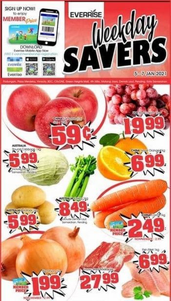 Everrise-Weekday-Savers-350x614 - Promotions & Freebies Sarawak Supermarket & Hypermarket 