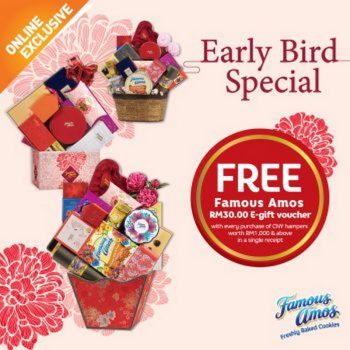 Famous-Amos-CNY-Early-Bird-E-gift-Voucher-Promo-350x350 - Beverages Food , Restaurant & Pub Johor Kedah Kelantan Kuala Lumpur Melaka Negeri Sembilan Pahang Penang Perak Perlis Promotions & Freebies Putrajaya Sabah Sarawak Selangor Terengganu 