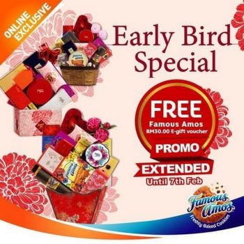 Famous-Amos-CNY-Early-Bird-Special-Promo-350x350 - Beverages Food , Restaurant & Pub Johor Kedah Kelantan Kuala Lumpur Melaka Negeri Sembilan Online Store Pahang Penang Perak Perlis Promotions & Freebies Putrajaya Sabah Sarawak Selangor Terengganu 