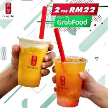 Gong-Cha-MCO-Promo-on-GrabFood-350x350 - Beverages Food , Restaurant & Pub Johor Kedah Kelantan Kuala Lumpur Melaka Negeri Sembilan Online Store Pahang Penang Perak Perlis Promotions & Freebies Putrajaya Sabah Sarawak Selangor Terengganu 