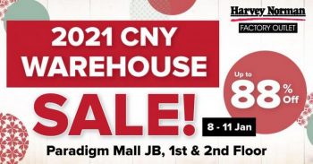 Harvey-Norman-2021-CNY-Warehouse-Sale-at-Paradigm-Mall-Johor-Bahru-350x183 - Electronics & Computers Furniture Home & Garden & Tools Home Appliances Home Decor Johor Kitchen Appliances Warehouse Sale & Clearance in Malaysia 