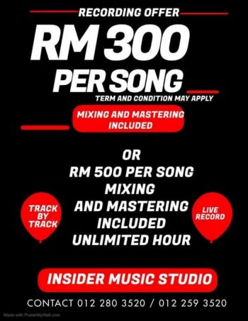 Insider-Space-Recording-Offer-Promo-350x453 - Others Perak Promotions & Freebies 