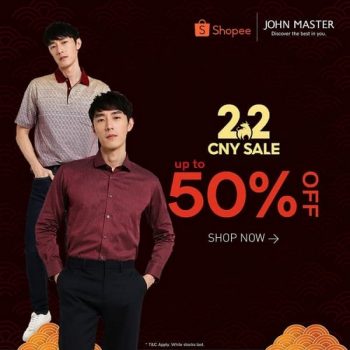 John-Master-Chinese-New-Year-Sale-on-Shopee-350x350 - Apparels Fashion Accessories Fashion Lifestyle & Department Store Johor Kedah Kelantan Kuala Lumpur Malaysia Sales Melaka Negeri Sembilan Online Store Pahang Penang Perak Perlis Putrajaya Sabah Sarawak Selangor Terengganu 