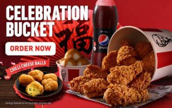 KFC-Celebration-Bucket-Promo-350x219 - Beverages Food , Restaurant & Pub Johor Kedah Kelantan Kuala Lumpur Melaka Negeri Sembilan Pahang Penang Perak Perlis Promotions & Freebies Putrajaya Sabah Sarawak Selangor Terengganu 