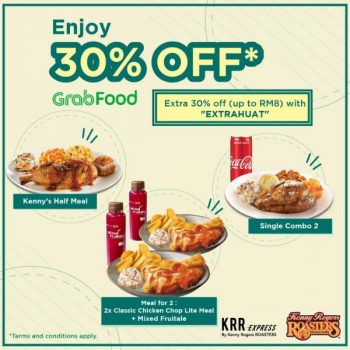 Kenny-Rogers-Roasters-30-Off-Promotion-on-Grabfood-350x350 - Beverages Food , Restaurant & Pub Johor Kedah Kelantan Kuala Lumpur Melaka Negeri Sembilan Online Store Pahang Penang Perak Perlis Promotions & Freebies Putrajaya Sabah Sarawak Selangor Terengganu 