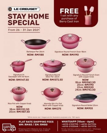 Le-Creuset-Stay-Home-Special-350x438 - Home & Garden & Tools Johor Kedah Kelantan Kitchenware Kuala Lumpur Melaka Negeri Sembilan Online Store Pahang Penang Perak Perlis Promotions & Freebies Putrajaya Sabah Sarawak Selangor Terengganu 