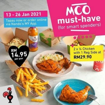 Nandos-MCO-Special-Promo-350x350 - Beverages Food , Restaurant & Pub Johor Kedah Kelantan Kuala Lumpur Melaka Negeri Sembilan Online Store Pahang Penang Perak Perlis Promotions & Freebies Putrajaya Sabah Sarawak Selangor Terengganu 