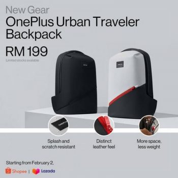 OnePlus-Traveler-Backpack-Promo-350x350 - Electronics & Computers IT Gadgets Accessories Johor Kedah Kelantan Kuala Lumpur Melaka Negeri Sembilan Online Store Pahang Penang Perak Perlis Promotions & Freebies Putrajaya Sabah Sarawak Selangor Terengganu 