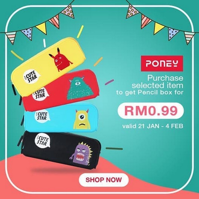 PONEY-Free-Pencil-Case - Baby & Kids & Toys Children Fashion Johor Kedah Kelantan Kuala Lumpur Melaka Negeri Sembilan Online Store Pahang Penang Perak Perlis Putrajaya Sabah Sarawak Selangor Terengganu Warehouse Sale & Clearance in Malaysia 