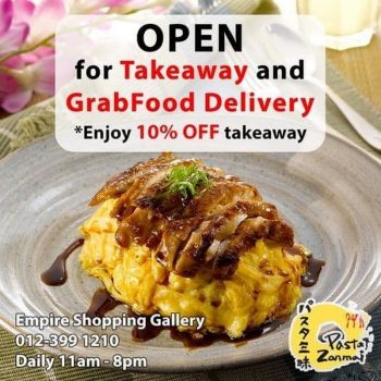 Pasta-Zanmai-Takeaway-Promo-on-GrabFood-350x350 - Beverages Food , Restaurant & Pub Johor Kedah Kelantan Kuala Lumpur Melaka Negeri Sembilan Online Store Pahang Penang Perak Perlis Promotions & Freebies Putrajaya Sabah Sarawak Selangor Terengganu 